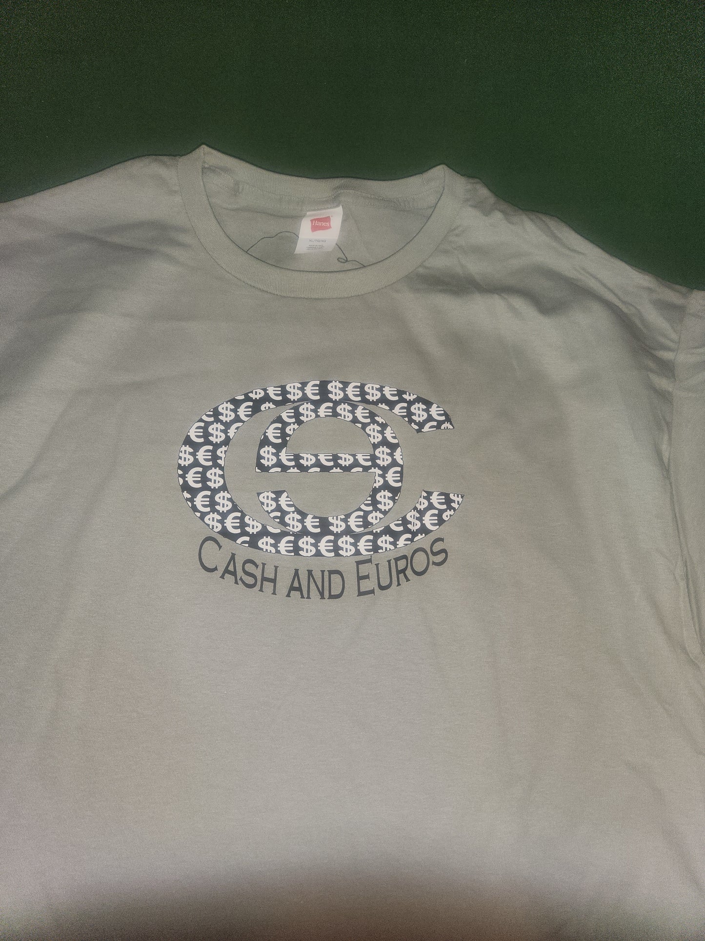 C&E Logo - White Dollar Signs - Cotton Tee