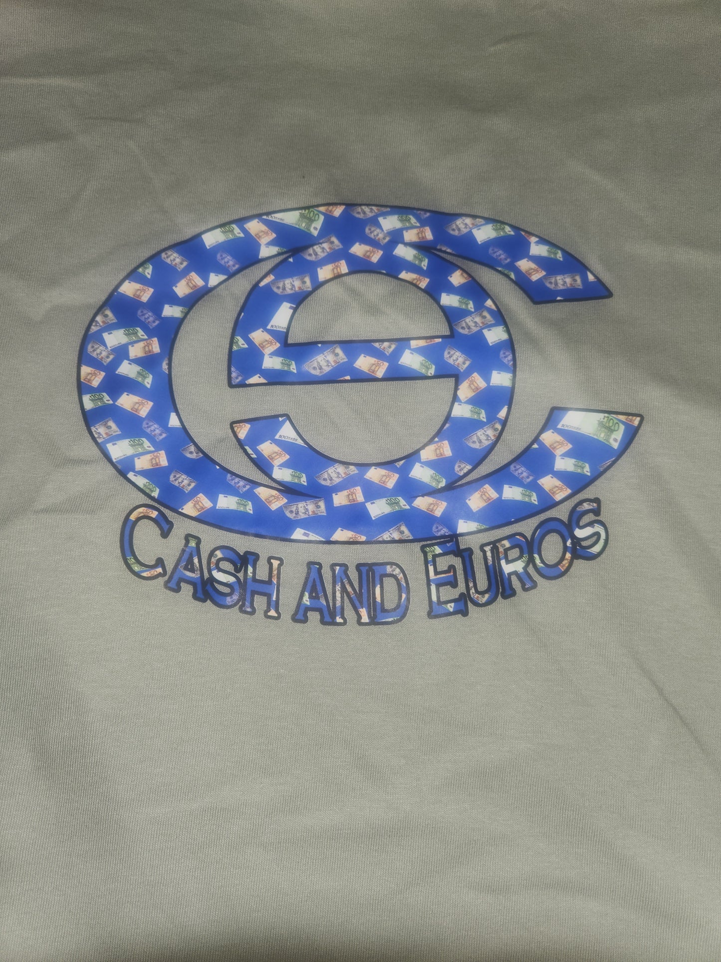 C&E Logo - Blue - Dollar Bills - Cotton Tee