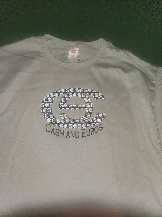 C&E Logo - White Dollar Signs - Cotton Tee
